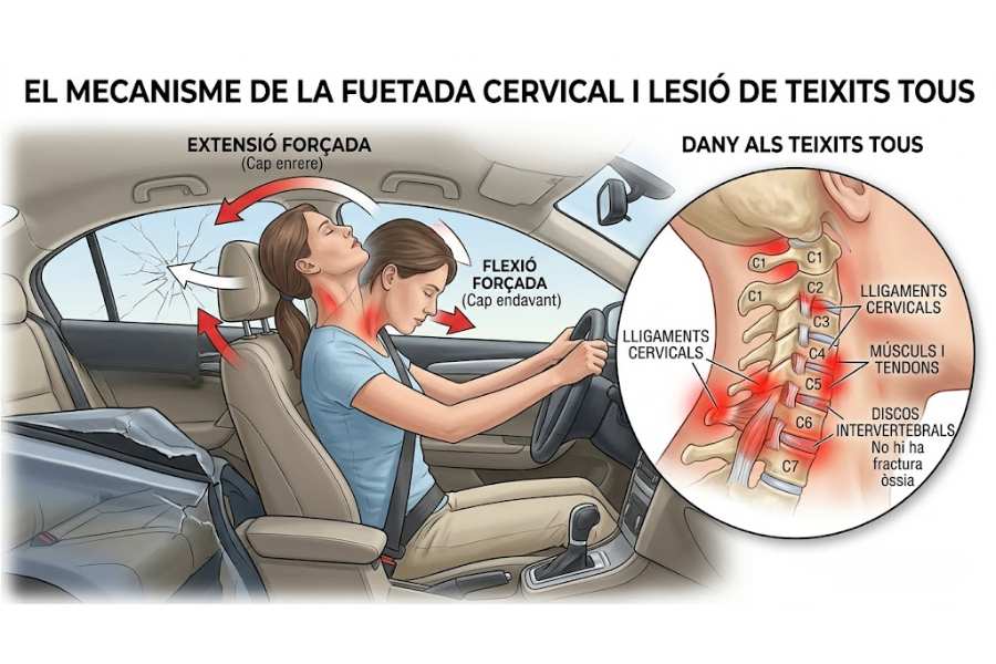 Fuetada cervical per un accident de trànsit