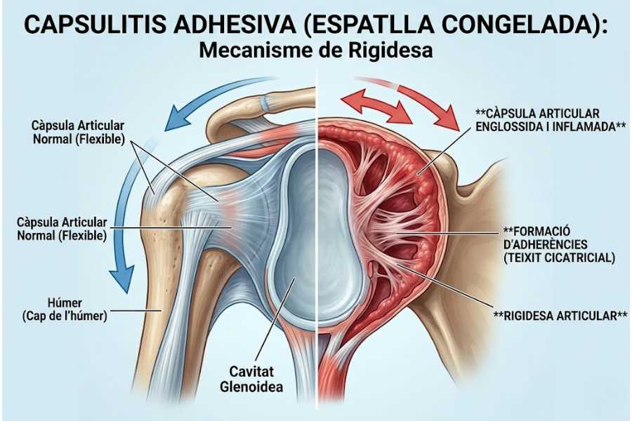 Què significa espatlla congelada o capsulitis adhesiva?